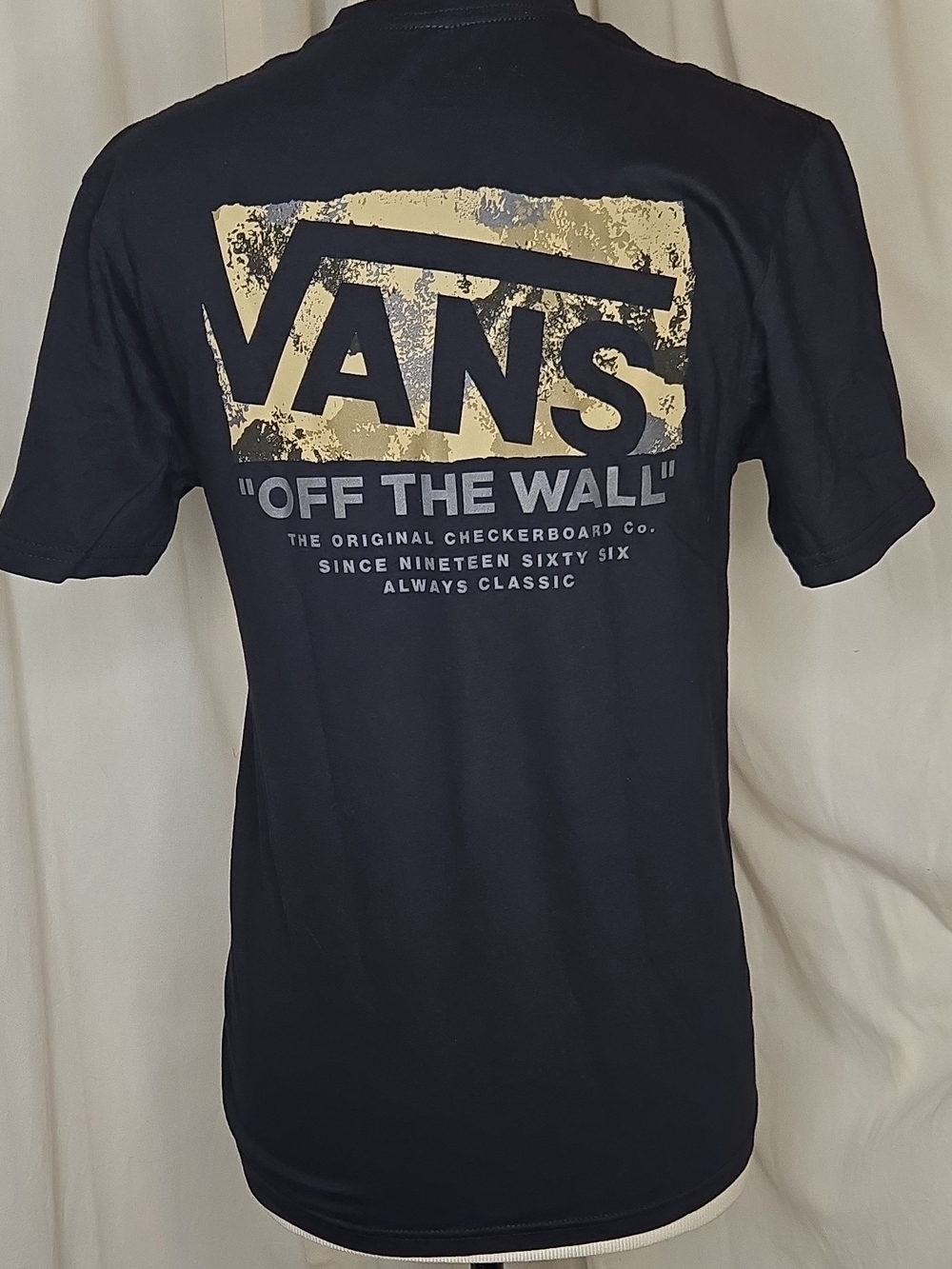 Vans Men’s Black 'Off The Wall' Logo T-Shirt